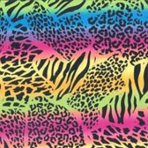 Multicolor állatmintás anyag - MULTICOLOR